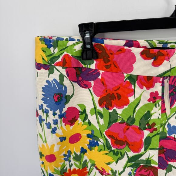 TALBOTS NWT Floral Straight Ankle Pants // 16 Petite - Picture 3 of 11